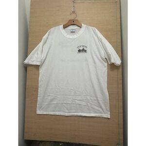 Vintage All Sport Toy Run Motorcycle Graphic T Shirt XL White‎